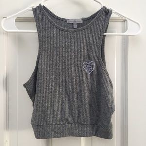 WHATEVER RIBBED CROPPED TANK